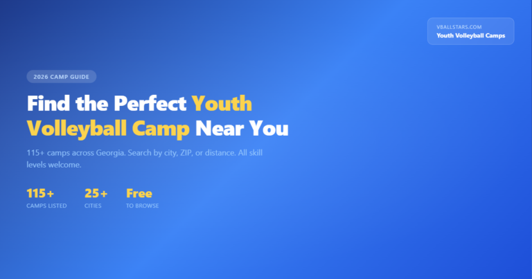 Youth Volleyball Camp Hub: 115+ Camps Near You in Georgia [2026 Guide]