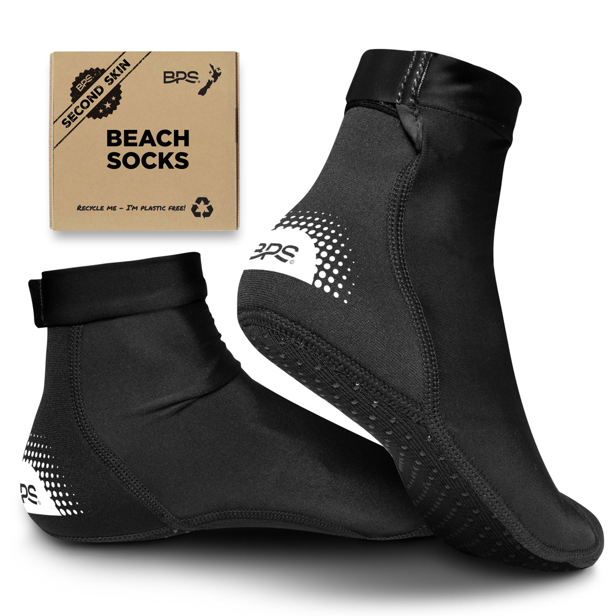 BPS Second Skin beach volleyball socks with grip sole